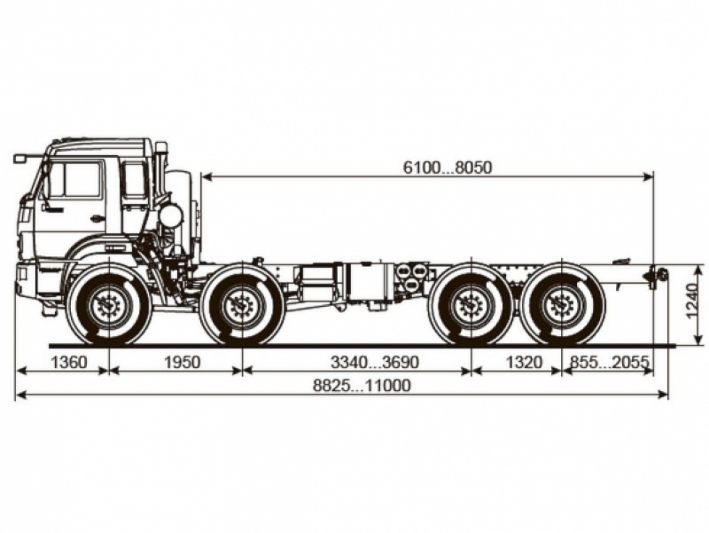 63501-3025-52 Шасси КамАЗ