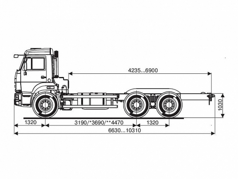 65115-3968-48(А5) Шасси КамАЗ