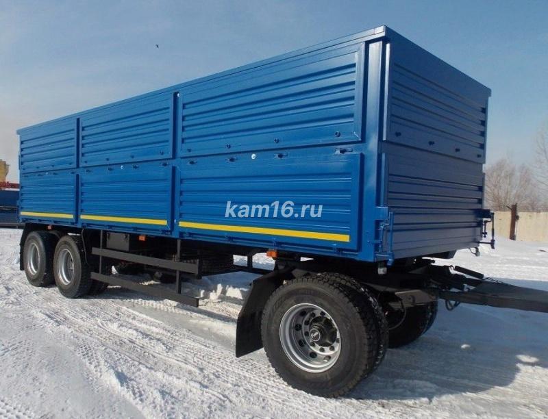 Прицеп зерновоз бортовой трехосный 16 тонный